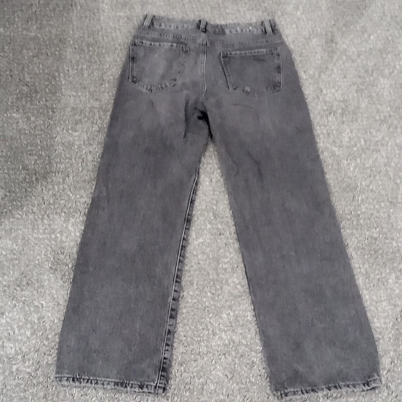 Garage Denim Droin Annees 90's Straight Faded Dusk Gray Juniors Jeans Size 5/27 - Picture 4 of 4